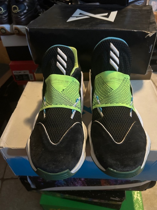 adidas Other - adidas Black and Neon Green Athletic Shoes Harden 4
